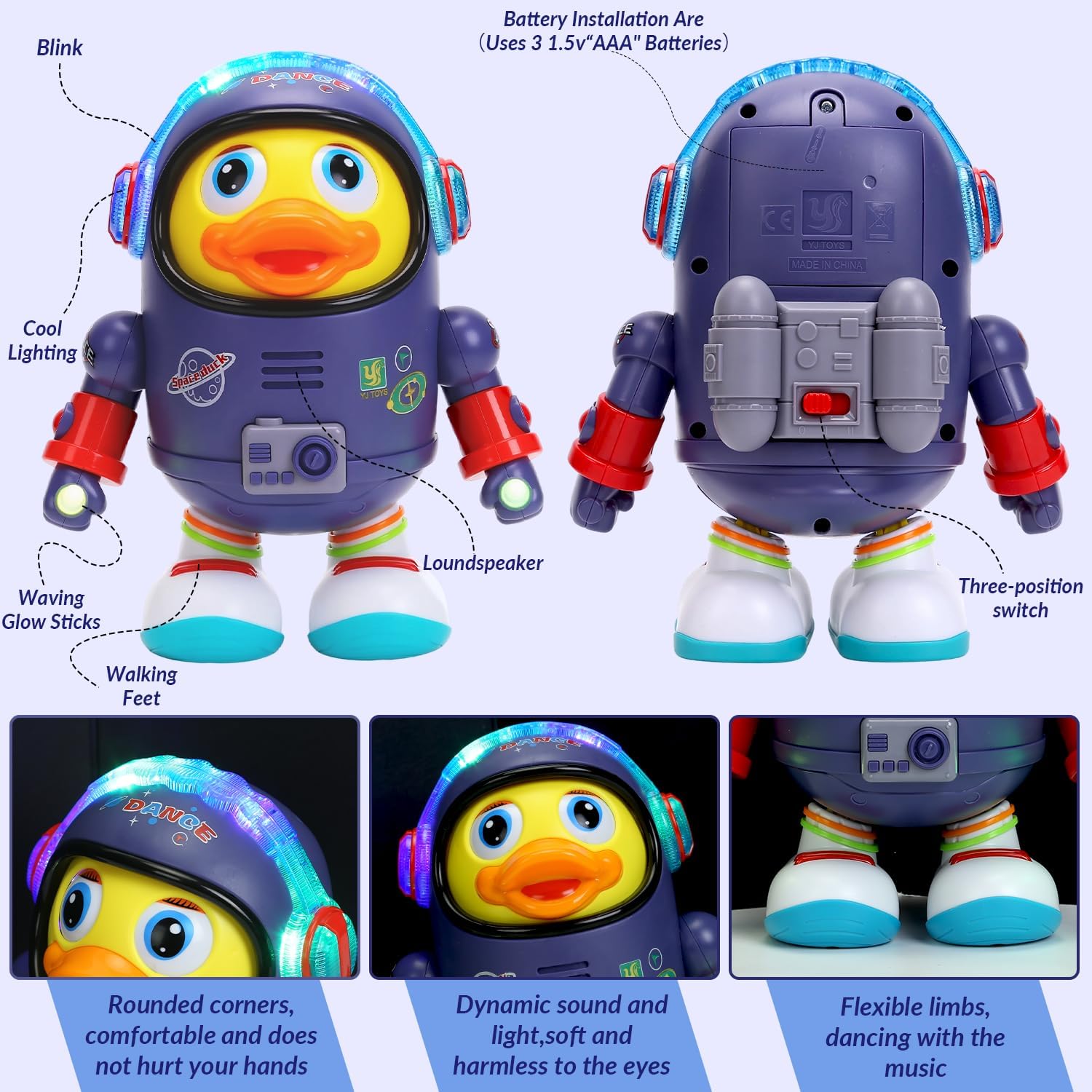 Electric Musical Dancing Duck Robot Toy💋