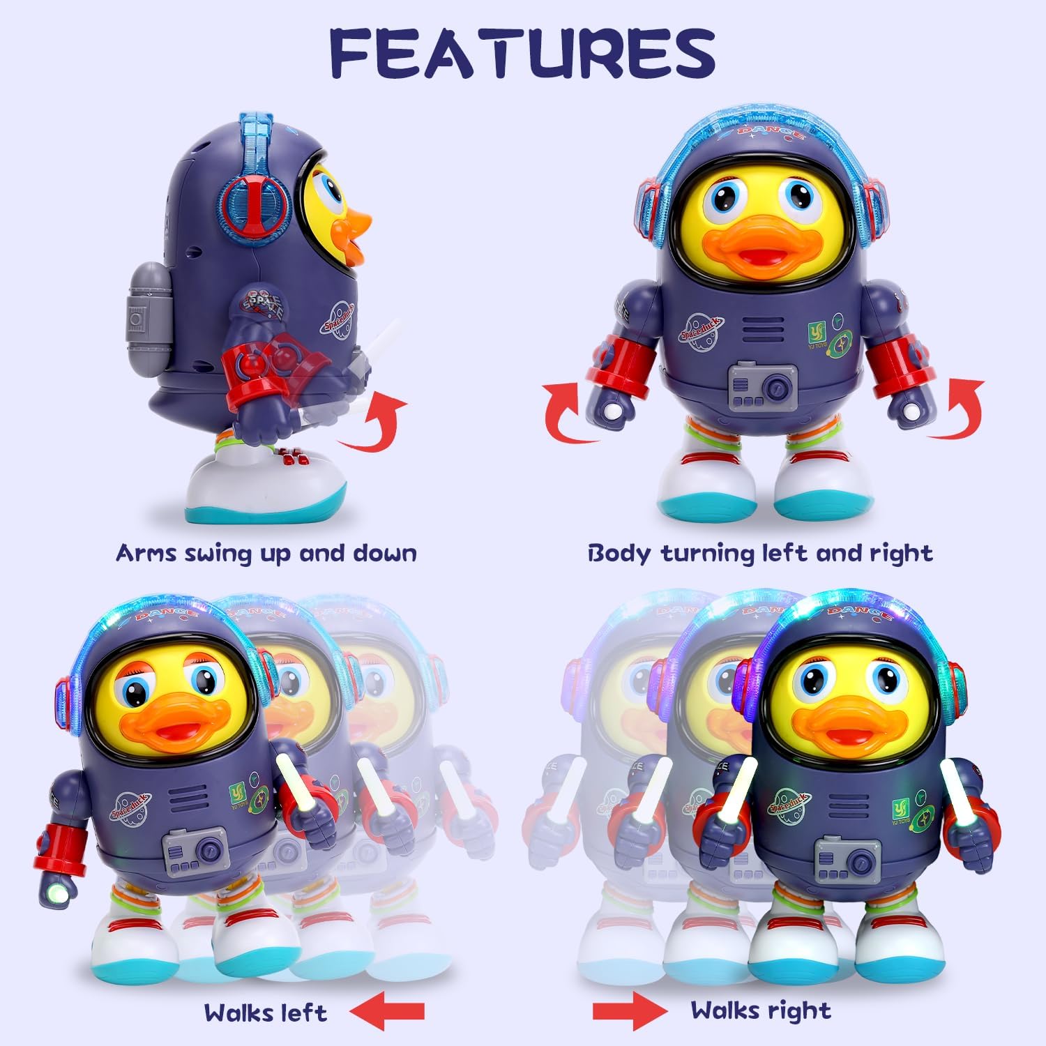 Electric Musical Dancing Duck Robot Toy💋