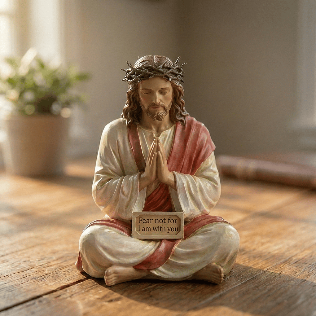 ✝️Peaceful Desk Companions ✨ Handcrafted Jesus & Virgin Mary Figurines🏆