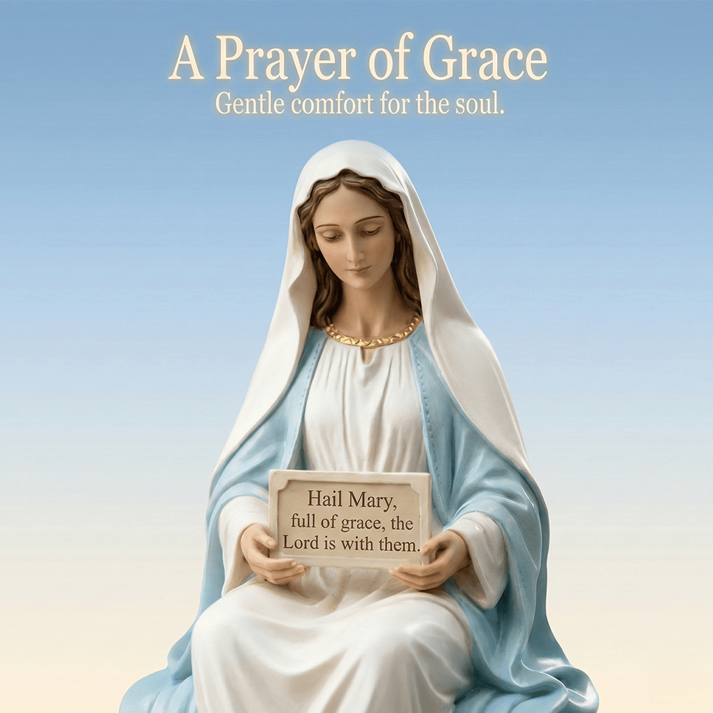 ✝️Peaceful Desk Companions ✨ Handcrafted Jesus & Virgin Mary Figurines🏆